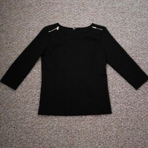 Ann Taylor 3/4 black top